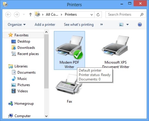 Capture d'écran Modern PDF Writer