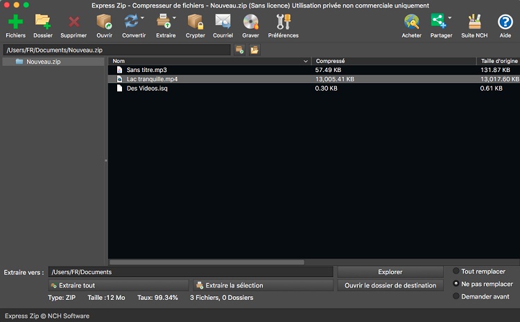 Capture d'écran Express Zip – Compresseur de fichiers pour Mac Capture d'écran Express Zip – Compresseur de fichiers pour Mac