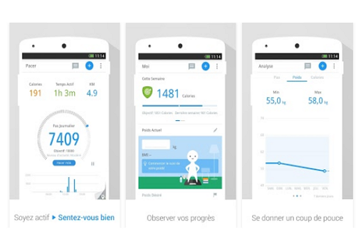 Capture d'écran Podomètre et Perte de Poids Android