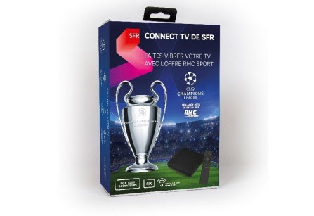 Champions League SFR unveils an Android 4K box to watch the