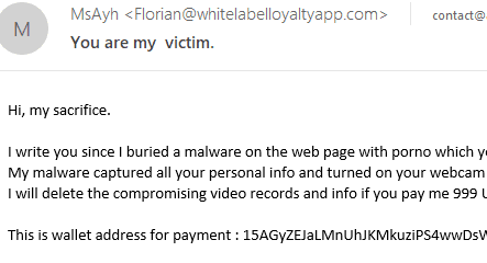 443px x 240px - Email scams You are my victim or Password must be changed continue -  Logitheque English