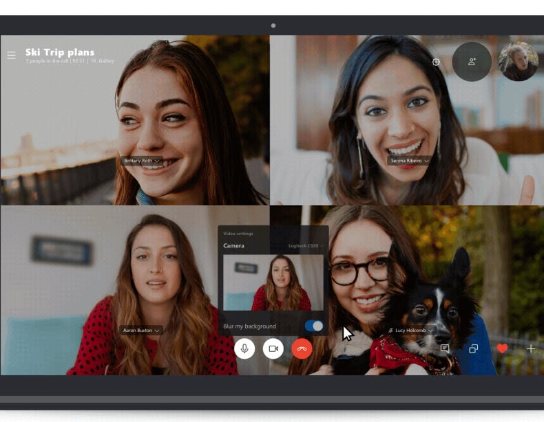 How do I blur the background during a Skype video chat? - Logitheque English