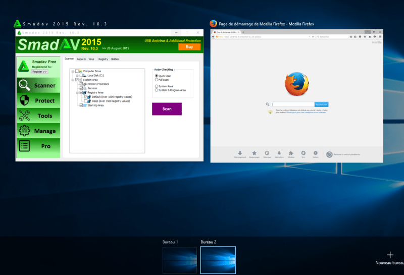 Windows 10 how to use virtual desktops? Logitheque English