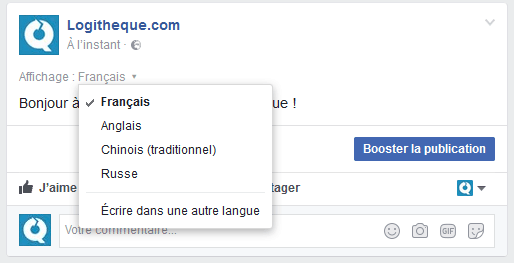 How to manage a multilingual Facebook page? - Logitheque English