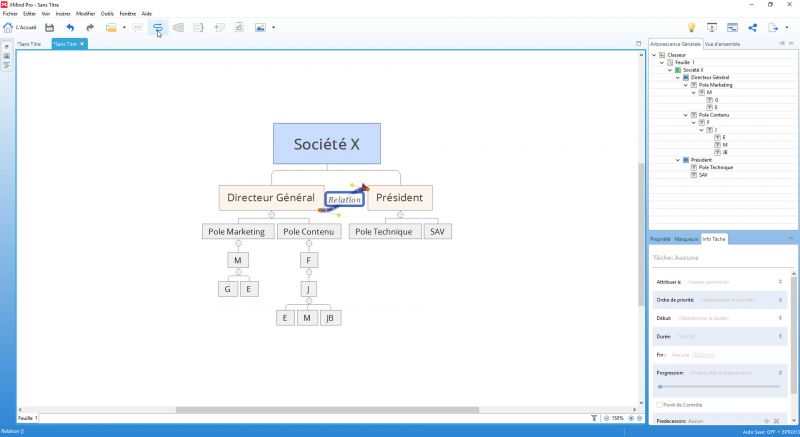 creating an org chart using xmind