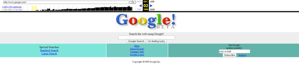 google 1998 look