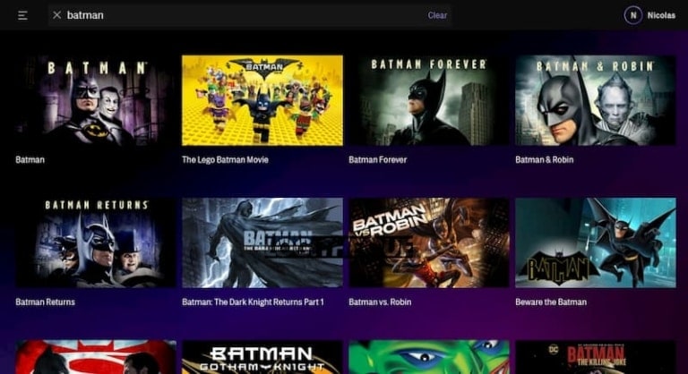 Batman Hbo Max search