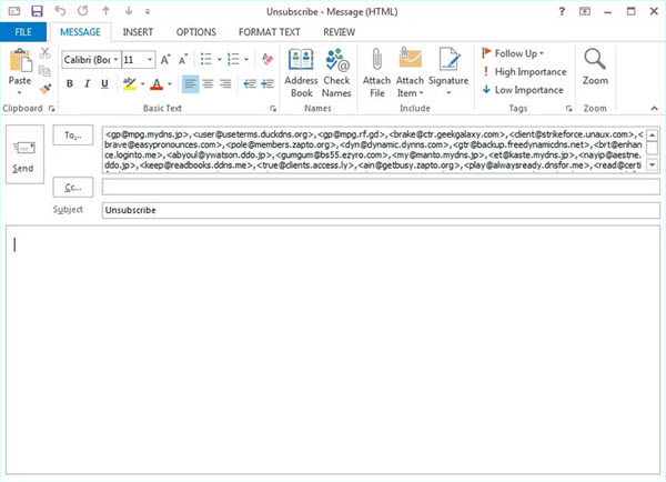 ATTENTION AUX MAILS QUI DEMANDENT DE CONFIRMER UNE DÉSINSCRIPTION ! Mail%20unsubscribe-screen1