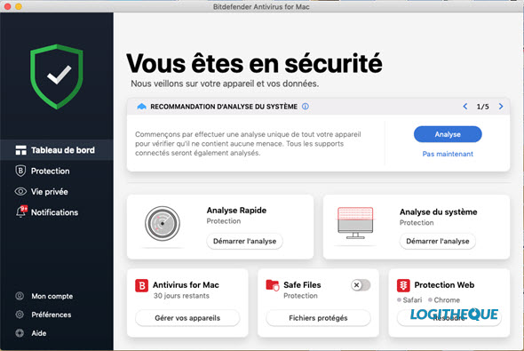 TEST ANTIVIRUS MAC : BITDEFENDER ANTIVIRUS FOR MAC Interface%20BD%202020