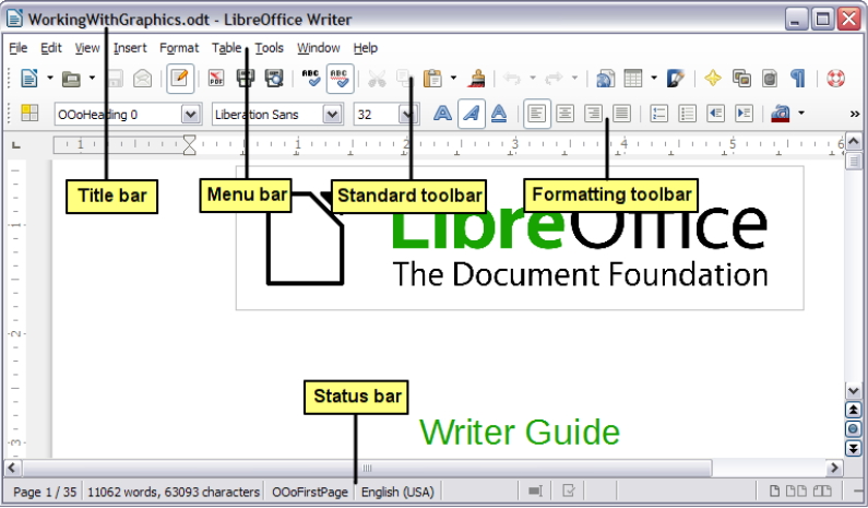 Libreoffice writer обрезать изображение
