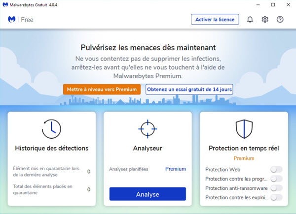MALWAREBYTES SORT SA VERSION 4 AVEC UN NOUVEAU MOTEUR DE DÉTECTION Malwarebytes4-screen