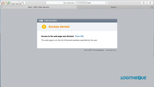 TEST ANTIVIRUS MAC : ESET CYBER SECURITY EDITION 2020 ESET%20web%20protection%20macOS
