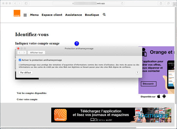 TEST ANTIVIRUS MAC : ESET CYBER SECURITY EDITION 2020 Phishing%20eset%20