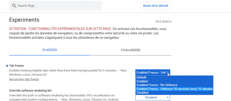 GOOGLE TESTE UNE MEILLEURE GESTION DE LA RAM POUR CHROME 2019-10-16%2011_37_01-Window