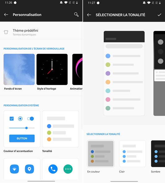 OnePlus 7T Personnalisation Android 10