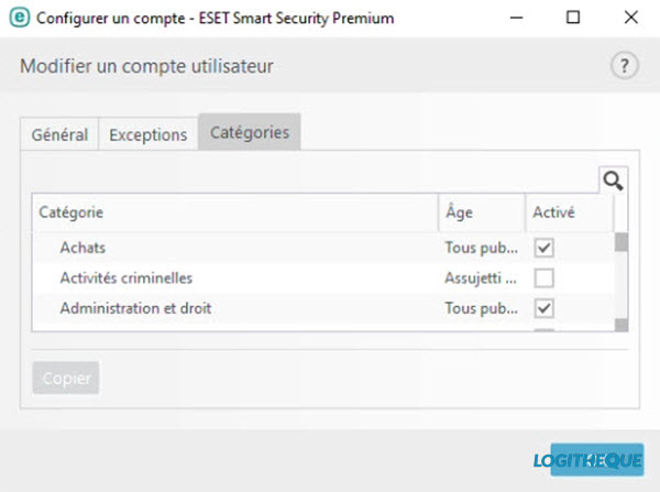 TEST ANTIVIRUS : ESET SMART SECURITY PREMIUM 2020 Controle%20parental
