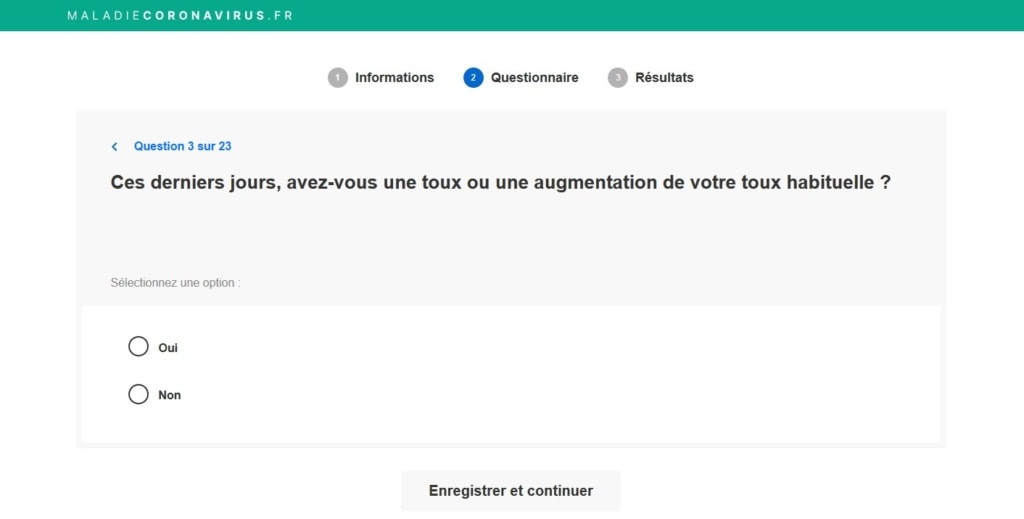 MALADIECORONAVIRUS : UN SITE OFFICIEL POUR TESTER SES SYMPTÔMES ET ÉVALUER SON ÉTAT DE SANTÉ Maladie-corona-1024x519
