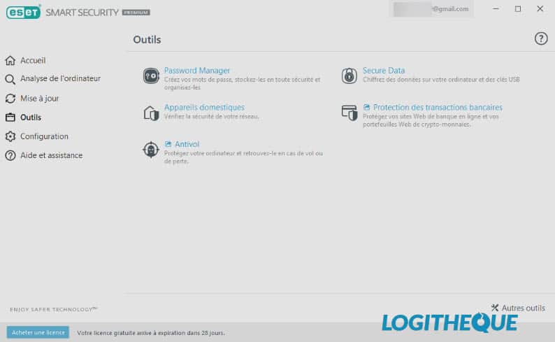 Autres outils de sécurity ESET Smart Security Premium