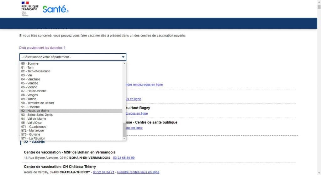 COVID-19 : OÙ SE FAIRE VACCINER ? Sante.fr-vaccination-1-1024x561