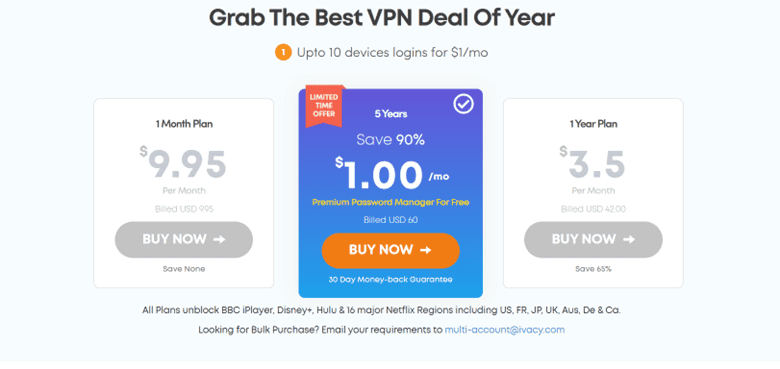 La meilleure offre Ivacy VPN de l'année